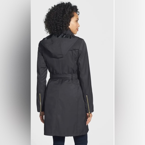 Vince Camuto Water Repellant Zip Trench - Picture 2 of 11